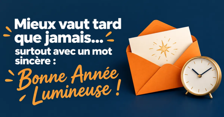 Vœux de bonne année en retard : 66 messages drôles et sincères pour amis, famille, collègues